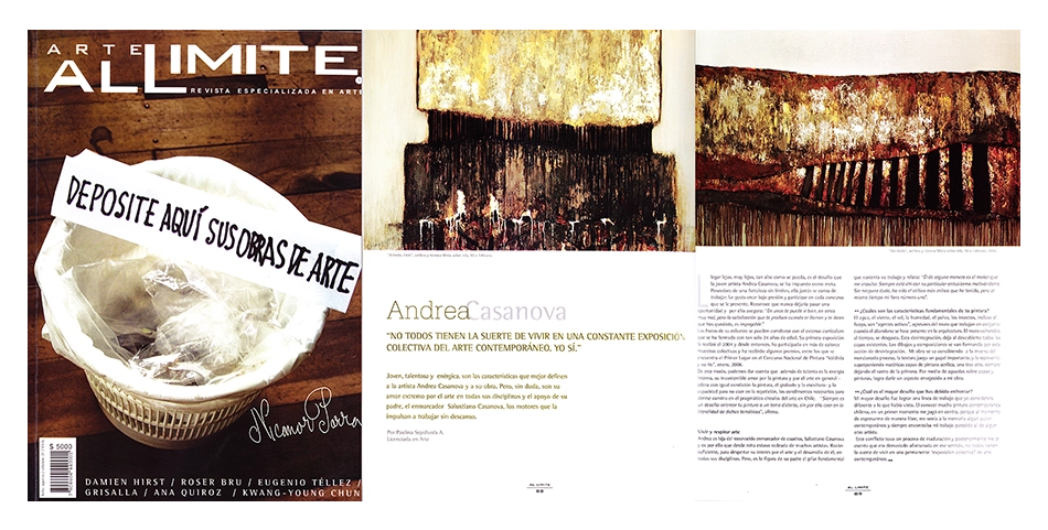 Arte Al Limite Andrea Casanova exposición Animitas